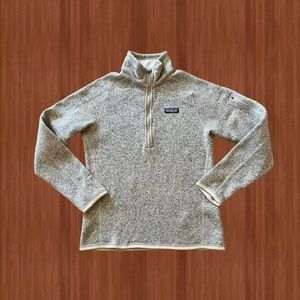 Patagonia Gray Quarter-Zip Sweater - Size M